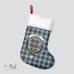 Scottish Clark Ancient Clan Tartan Crest Christmas Stocking - Tartan Plaid Christmas Decor Scottish Plaid Tartan Plaid - ScotsTee - scotstee.com