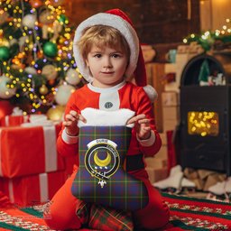 Scottish Durie Clan Tartan Crest Christmas Stocking - Tartan Plaid Christmas Decor Scottish Plaid Tartan Plaid - ScotsTee - scotstee.com