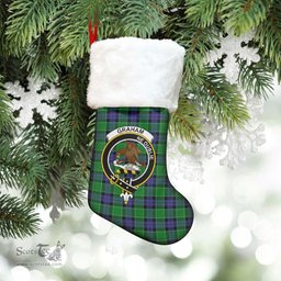 Scottish Graham of Menteith Modern Clan Tartan Crest Christmas Stocking - Tartan Plaid Christmas Decor Scottish Plaid Tartan Plaid - ScotsTee - scotstee.com