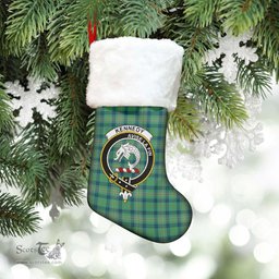 Scottish Kennedy Ancient Clan Tartan Crest Christmas Stocking - Tartan Plaid Christmas Decor Scottish Plaid Tartan Plaid - ScotsTee - scotstee.com