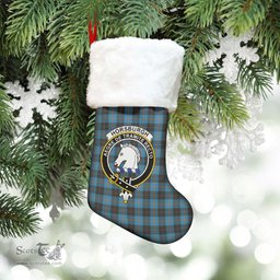 Scottish Horsburgh Clan Tartan Crest Christmas Stocking - Tartan Plaid Christmas Decor Scottish Plaid Tartan Plaid - ScotsTee - scotstee.com