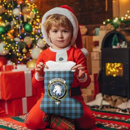 Scottish Horsburgh Clan Tartan Crest Christmas Stocking - Tartan Plaid Christmas Decor Scottish Plaid Tartan Plaid - ScotsTee - scotstee.com