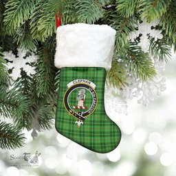 Scottish Clephan (or Clephane) Clan Tartan Crest Christmas Stocking - Tartan Plaid Christmas Decor Scottish Plaid Tartan Plaid - ScotsTee - scotstee.com