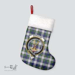 Scottish Gordon Dress Modern Clan Tartan Crest Christmas Stocking - Tartan Plaid Christmas Decor Scottish Plaid Tartan Plaid - ScotsTee - scotstee.com