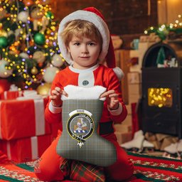 Scottish Haig Check Clan Tartan Crest Christmas Stocking - Tartan Plaid Christmas Decor Scottish Plaid Tartan Plaid - ScotsTee - scotstee.com
