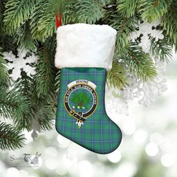 Scottish Irvine Ancient Clan Tartan Crest Christmas Stocking - Tartan Plaid Christmas Decor Scottish Plaid Tartan Plaid - ScotsTee - scotstee.com