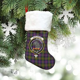 Scottish Chalmers Clan Tartan Crest Christmas Stocking - Tartan Plaid Christmas Decor Scottish Plaid Tartan Plaid - ScotsTee - scotstee.com