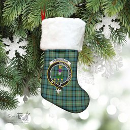 Scottish Ferguson Ancient Clan Tartan Crest Christmas Stocking - Tartan Plaid Christmas Decor Scottish Plaid Tartan Plaid - ScotsTee - scotstee.com