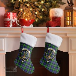 Scottish Gordon Modern Clan Tartan Crest Christmas Stocking - Tartan Plaid Christmas Decor Scottish Plaid Tartan Plaid - ScotsTee - scotstee.com