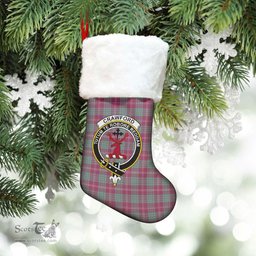 Scottish Crawford Ancient Clan Tartan Crest Christmas Stocking - Tartan Plaid Christmas Decor Scottish Plaid Tartan Plaid - ScotsTee - scotstee.com