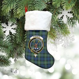 Scottish Forbes Ancient Clan Tartan Crest Christmas Stocking - Tartan Plaid Christmas Decor Scottish Plaid Tartan Plaid - ScotsTee - scotstee.com