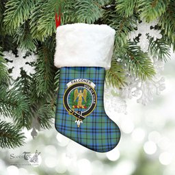 Scottish Falconer Clan Tartan Crest Christmas Stocking - Tartan Plaid Christmas Decor Scottish Plaid Tartan Plaid - ScotsTee - scotstee.com