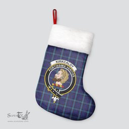 Scottish Kirkcaldy Clan Tartan Crest Christmas Stocking - Tartan Plaid Christmas Decor Scottish Plaid Tartan Plaid - ScotsTee - scotstee.com