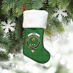 Scottish Don Clan Tartan Crest Christmas Stocking - Tartan Plaid Christmas Decor Scottish Plaid Tartan Plaid - ScotsTee - scotstee.com