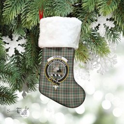 Scottish Craig Ancient Clan Tartan Crest Christmas Stocking - Tartan Plaid Christmas Decor Scottish Plaid Tartan Plaid - ScotsTee - scotstee.com