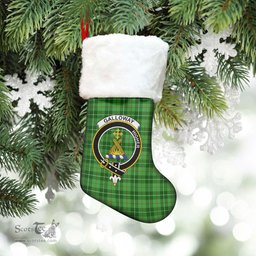 Scottish Galloway District Clan Tartan Crest Christmas Stocking - Tartan Plaid Christmas Decor Scottish Plaid Tartan Plaid - ScotsTee - scotstee.com