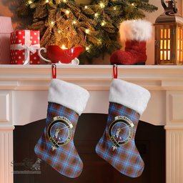 Scottish Dalmahoy Clan Tartan Crest Christmas Stocking - Tartan Plaid Christmas Decor Scottish Plaid Tartan Plaid - ScotsTee - scotstee.com