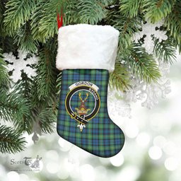 Scottish Gordon Ancient Clan Tartan Crest Christmas Stocking - Tartan Plaid Christmas Decor Scottish Plaid Tartan Plaid - ScotsTee - scotstee.com