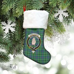 Scottish Duncanson Clan Tartan Crest Christmas Stocking - Tartan Plaid Christmas Decor Scottish Plaid Tartan Plaid - ScotsTee - scotstee.com