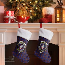 Scottish Home Modern Clan Tartan Crest Christmas Stocking - Tartan Plaid Christmas Decor Scottish Plaid Tartan Plaid - ScotsTee - scotstee.com