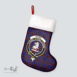 Scottish Home Modern Clan Tartan Crest Christmas Stocking - Tartan Plaid Christmas Decor Scottish Plaid Tartan Plaid - ScotsTee - scotstee.com