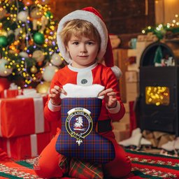 Scottish Home Modern Clan Tartan Crest Christmas Stocking - Tartan Plaid Christmas Decor Scottish Plaid Tartan Plaid - ScotsTee - scotstee.com