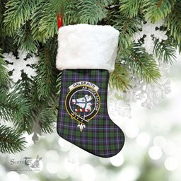 Scottish Galbraith Modern Clan Tartan Crest Christmas Stocking - Tartan Plaid Christmas Decor Scottish Plaid Tartan Plaid - ScotsTee - scotstee.com