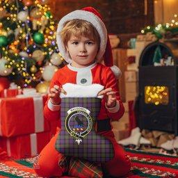 Scottish MacDonnell of Glengarry Modern Clan Tartan Crest Christmas Stocking - Tartan Plaid Christmas Decor Scottish Plaid Tartan Plaid - ScotsTee - scotstee.com