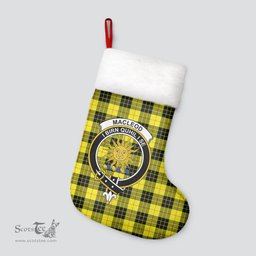 Scottish MacLeod of Lewis Modern Clan Tartan Crest Christmas Stocking - Tartan Plaid Christmas Decor Scottish Plaid Tartan Plaid - ScotsTee - scotstee.com