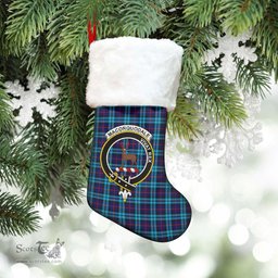 Scottish MacCorquodale Clan Tartan Crest Christmas Stocking - Tartan Plaid Christmas Decor Scottish Plaid Tartan Plaid - ScotsTee - scotstee.com