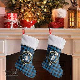 Scottish Ramsay Blue Ancient Clan Tartan Crest Christmas Stocking - Tartan Plaid Christmas Decor Scottish Plaid Tartan Plaid - ScotsTee - scotstee.com