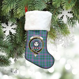Scottish Pitcairn Hunting Clan Tartan Crest Christmas Stocking - Tartan Plaid Christmas Decor Scottish Plaid Tartan Plaid - ScotsTee - scotstee.com