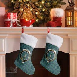 Scottish Shaw Ancient Clan Tartan Crest Christmas Stocking - Tartan Plaid Christmas Decor Scottish Plaid Tartan Plaid - ScotsTee - scotstee.com