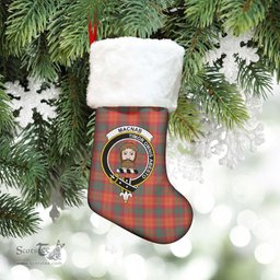 Scottish MacNab Ancient Clan Tartan Crest Christmas Stocking - Tartan Plaid Christmas Decor Scottish Plaid Tartan Plaid - ScotsTee - scotstee.com