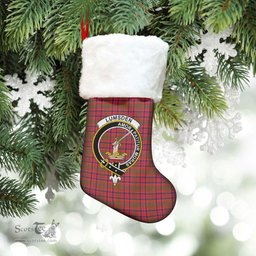 Scottish Lumsden Modern Clan Tartan Crest Christmas Stocking - Tartan Plaid Christmas Decor Scottish Plaid Tartan Plaid - ScotsTee - scotstee.com