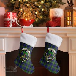 Scottish MacEwan Modern Clan Tartan Crest Christmas Stocking - Tartan Plaid Christmas Decor Scottish Plaid Tartan Plaid - ScotsTee - scotstee.com