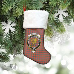 Scottish Sinclair Ancient Clan Tartan Crest Christmas Stocking - Tartan Plaid Christmas Decor Scottish Plaid Tartan Plaid - ScotsTee - scotstee.com