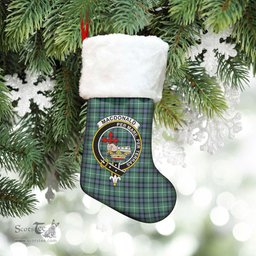 Scottish MacDonald of the Isles Hunting Ancient Clan Tartan Crest Christmas Stocking - Tartan Plaid Christmas Decor Scottish Plaid Tartan Plaid - ScotsTee - scotstee.com