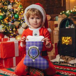 Scottish Ochterlony Clan Tartan Crest Christmas Stocking - Tartan Plaid Christmas Decor Scottish Plaid Tartan Plaid - ScotsTee - scotstee.com