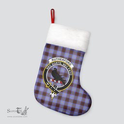 Scottish Rutherford Clan Tartan Crest Christmas Stocking - Tartan Plaid Christmas Decor Scottish Plaid Tartan Plaid - ScotsTee - scotstee.com