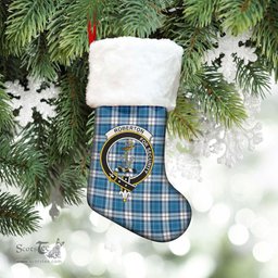 Scottish Roberton Clan Tartan Crest Christmas Stocking - Tartan Plaid Christmas Decor Scottish Plaid Tartan Plaid - ScotsTee - scotstee.com