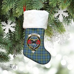 Scottish MacLeod of Harris Ancient Clan Tartan Crest Christmas Stocking - Tartan Plaid Christmas Decor Scottish Plaid Tartan Plaid - ScotsTee - scotstee.com