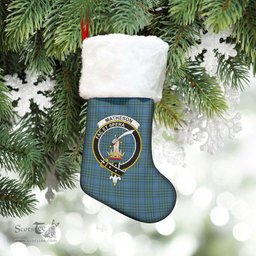 Scottish Matheson Hunting Ancient Clan Tartan Crest Christmas Stocking - Tartan Plaid Christmas Decor Scottish Plaid Tartan Plaid - ScotsTee - scotstee.com
