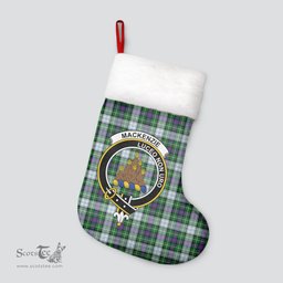 Scottish MacKenzie Dress Modern Clan Tartan Crest Christmas Stocking - Tartan Plaid Christmas Decor Scottish Plaid Tartan Plaid - ScotsTee - scotstee.com