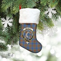 Scottish MacBeth Ancient Clan Tartan Crest Christmas Stocking - Tartan Plaid Christmas Decor Scottish Plaid Tartan Plaid - ScotsTee - scotstee.com