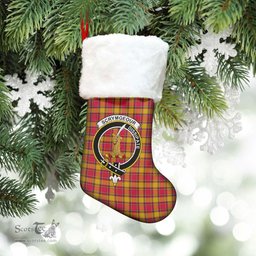 Scottish Scrymgeour Clan Tartan Crest Christmas Stocking - Tartan Plaid Christmas Decor Scottish Plaid Tartan Plaid - ScotsTee - scotstee.com