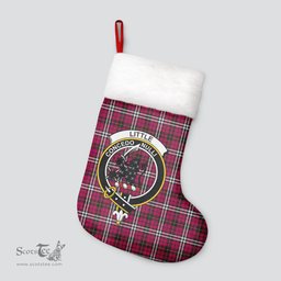 Scottish Little Clan Tartan Crest Christmas Stocking - Tartan Plaid Christmas Decor Scottish Plaid Tartan Plaid - ScotsTee - scotstee.com