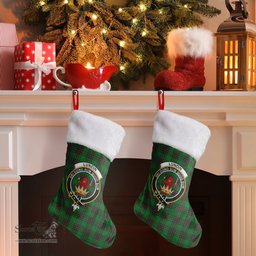 Scottish Lundin Clan Tartan Crest Christmas Stocking - Tartan Plaid Christmas Decor Scottish Plaid Tartan Plaid - ScotsTee - scotstee.com