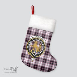 Scottish MacPherson Hunting Modern Clan Tartan Crest Christmas Stocking - Tartan Plaid Christmas Decor Scottish Plaid Tartan Plaid - ScotsTee - scotstee.com