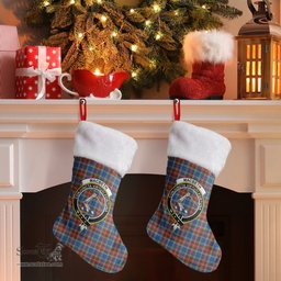 Scottish MacBeth Modern Clan Tartan Crest Christmas Stocking - Tartan Plaid Christmas Decor Scottish Plaid Tartan Plaid - ScotsTee - scotstee.com